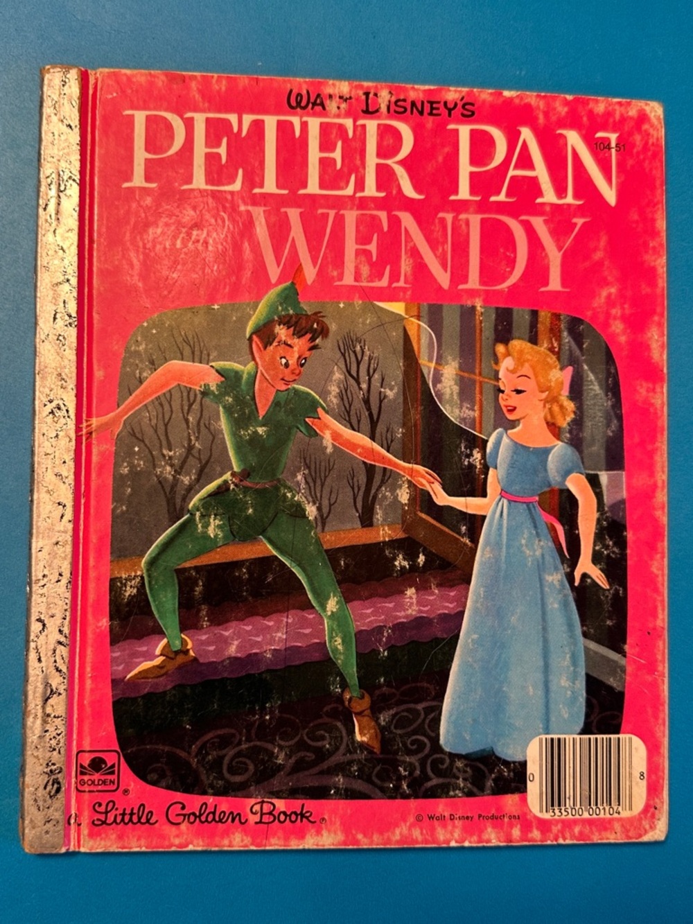 Disney Peter Pan & Wendy Kids Storybook - Pink Cover